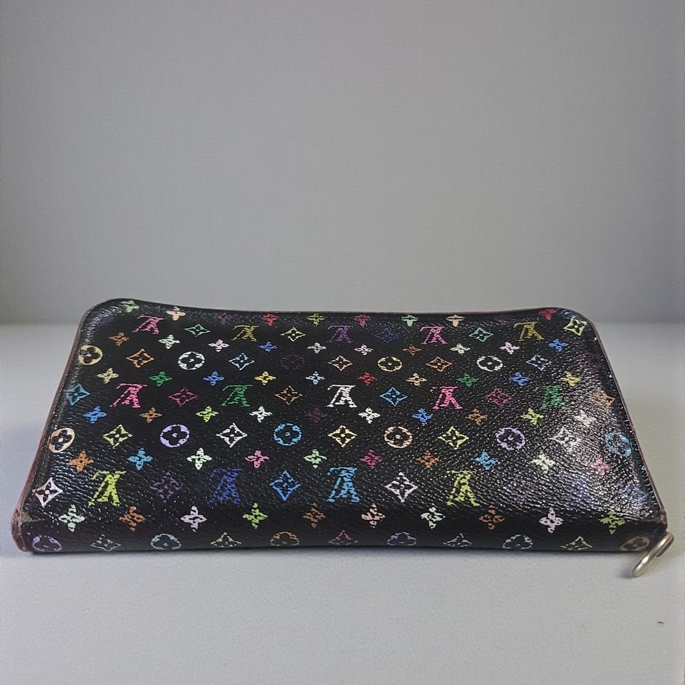 Louis Vuitton xTakashi Murakami Black Monogram Multicolore Insolite Wallet W BOX - Picture 5 of 14